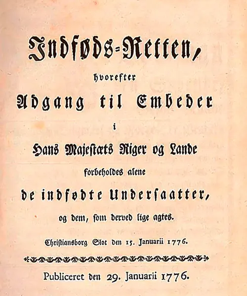 Indfødsretsforordningen